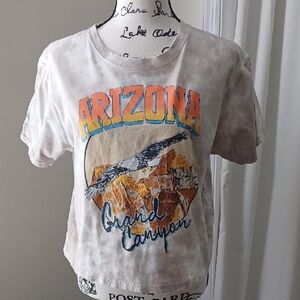 Mighty Fine Distress Look Arizona Grand Cayon T-shirt LARGE